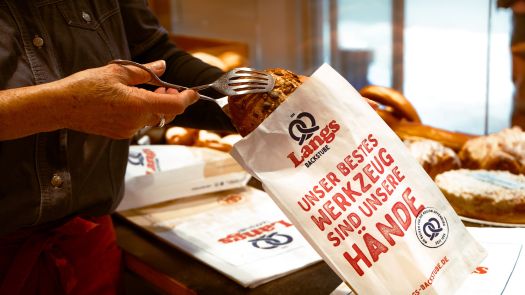 Bäckertüte der Bäckerei Lang