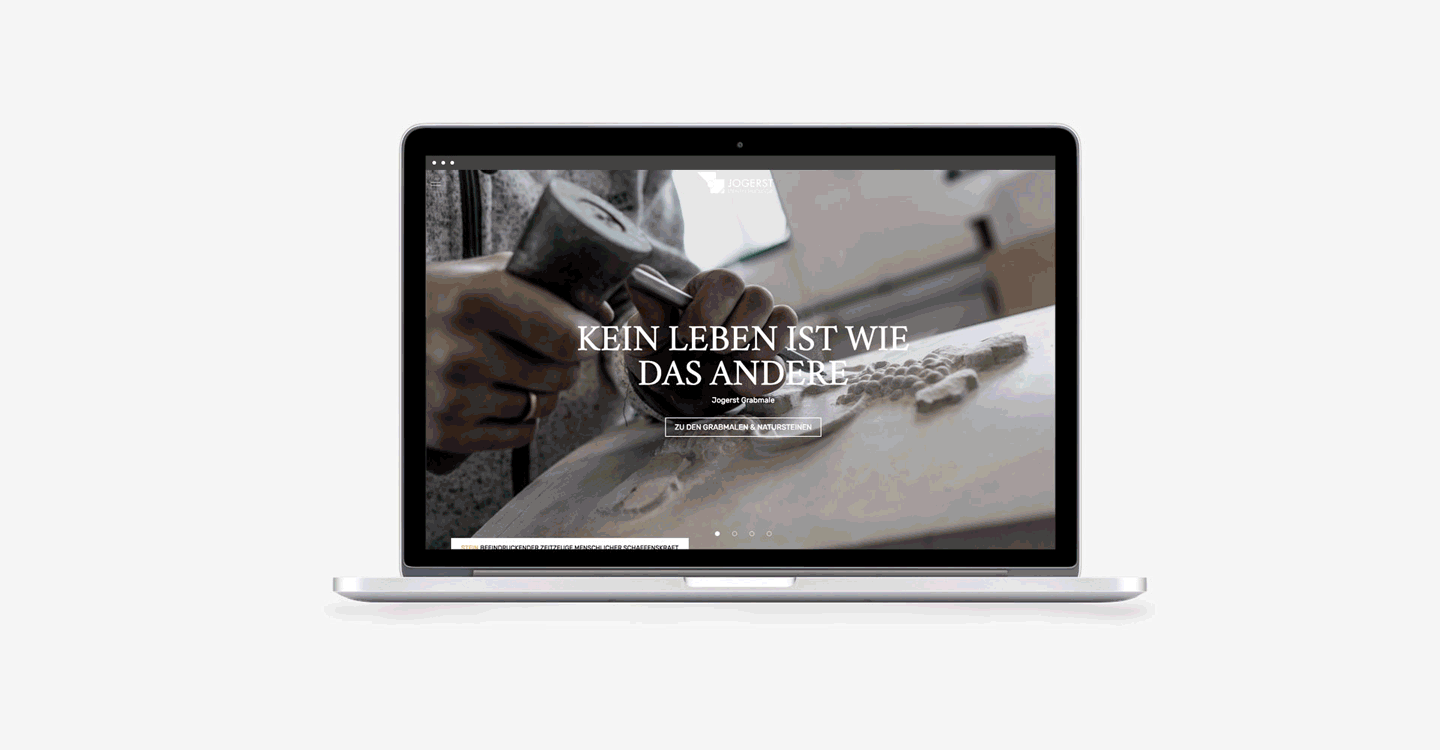Webseite der Firma Jogerst
